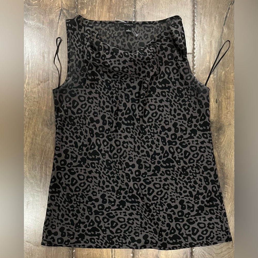 Ann Taylor sleeveless animal print leopard size 2 NWOT